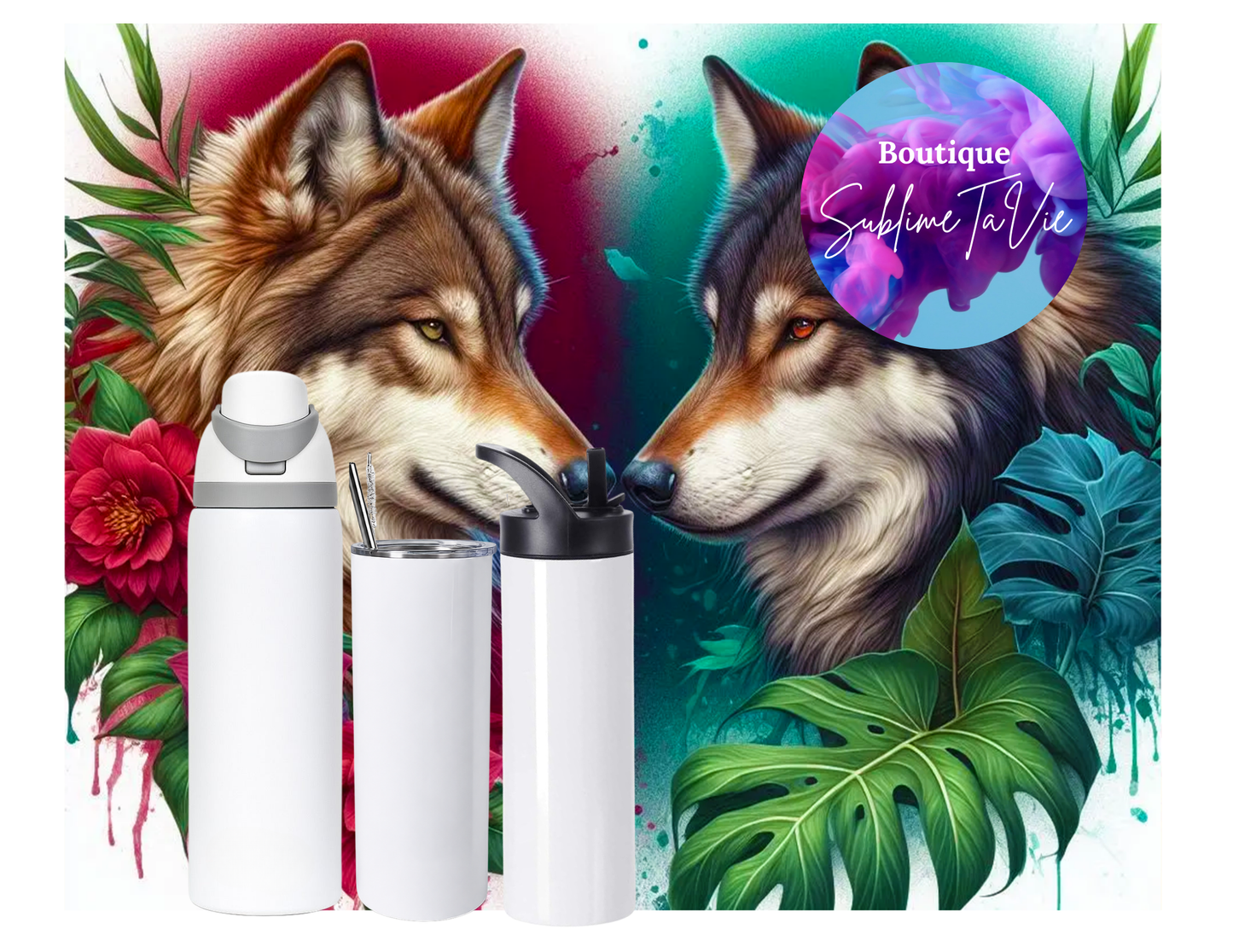 Tasse isotherme country loup