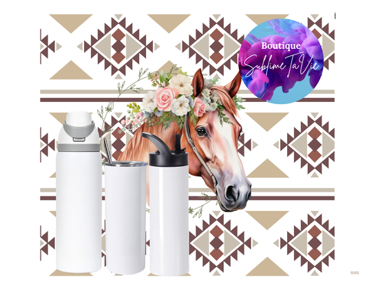 Tasse isotherme cheval western