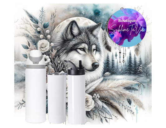 Tasse isotherme loup