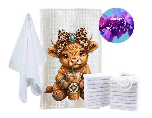 Serviette de cuisine vache country