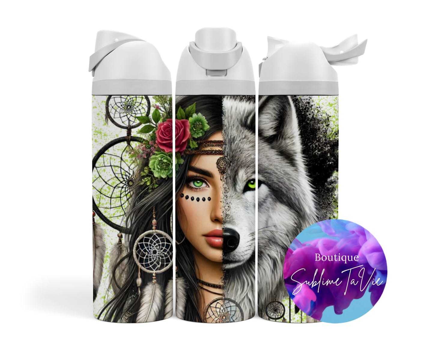 Tasse isotherme Owa - Femme loup