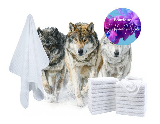 Serviette de cuisine loup