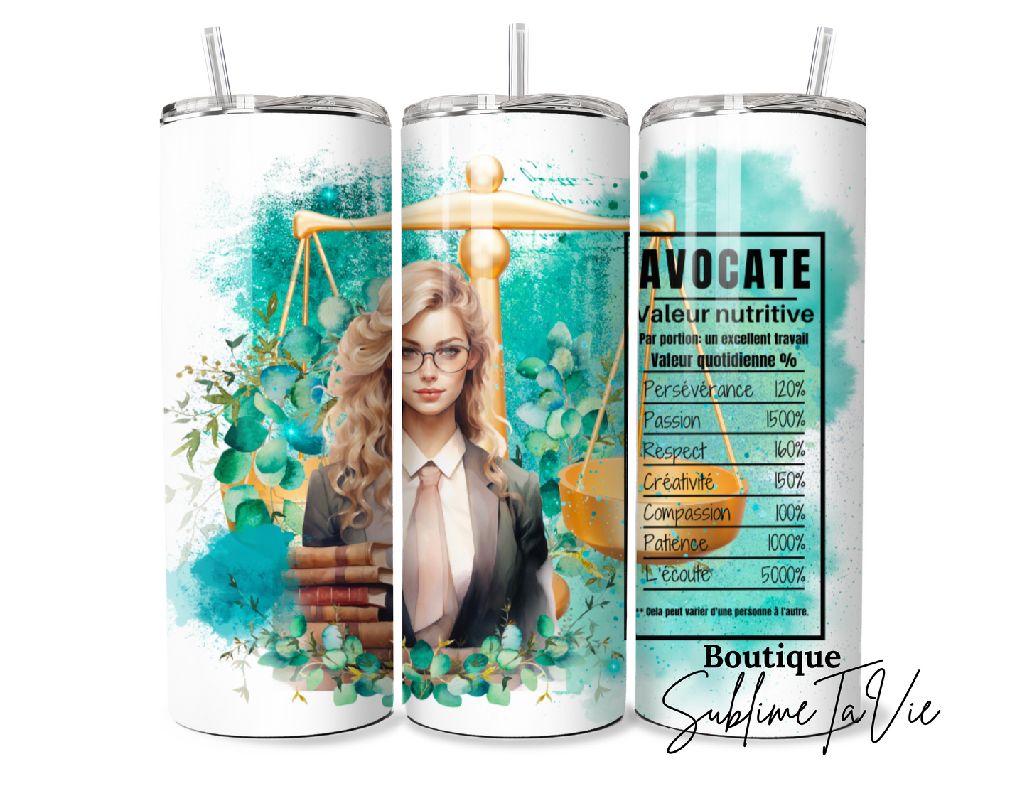 Tumbler métier avocate