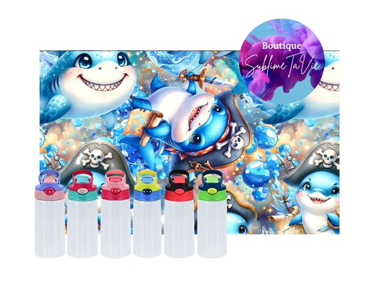 Tasse isotherme enfant requin pirate