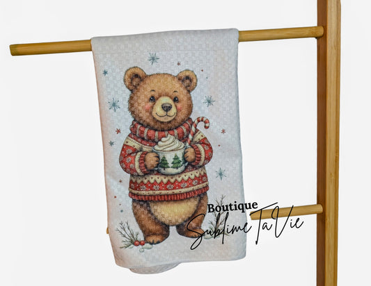 Serviette de cuisine oursons