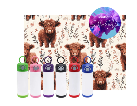Tasse isotherme enfant vache Highland