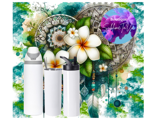 Tasse isotherme Hawaï boho