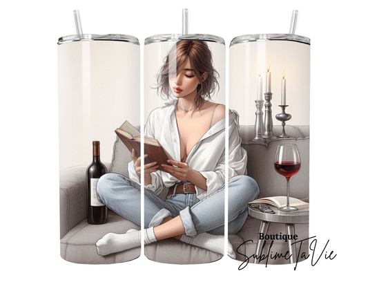 Tumbler femme lecture
