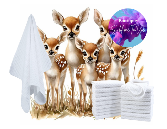 Serviette de cuisine cerfs