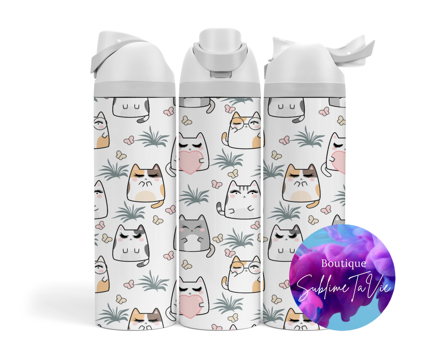 Tasse isotherme Owa - chats cils