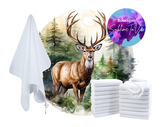 Serviette de cuisine cerf