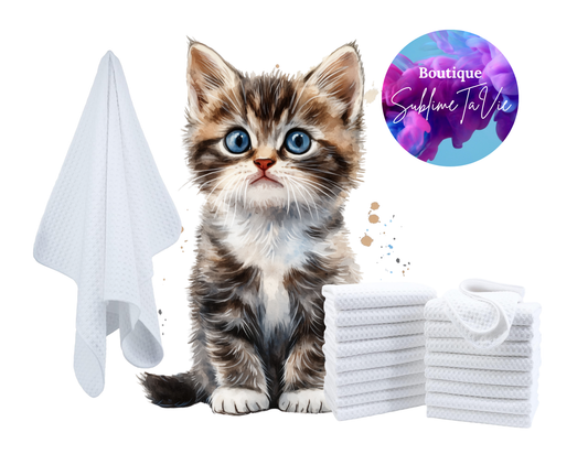 Serviette de cuisine chat