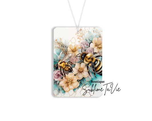 Désodorisant voiture abeilles