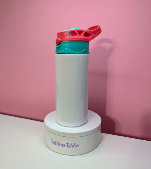 Tumbler 16oz rouge et turquoise