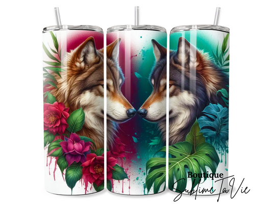 Tumbler amour de loup