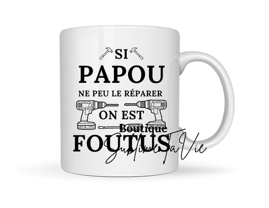 Mug papou humoristique