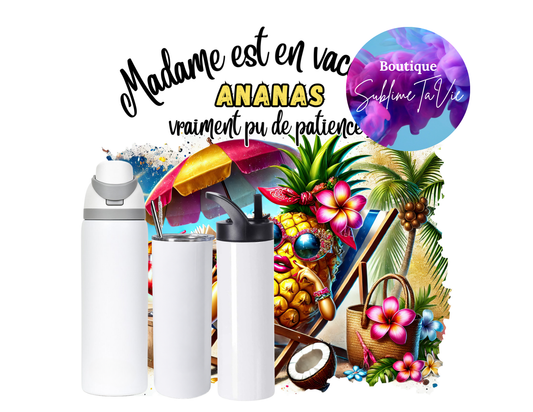 Tasse isotherme ananas pu de patience