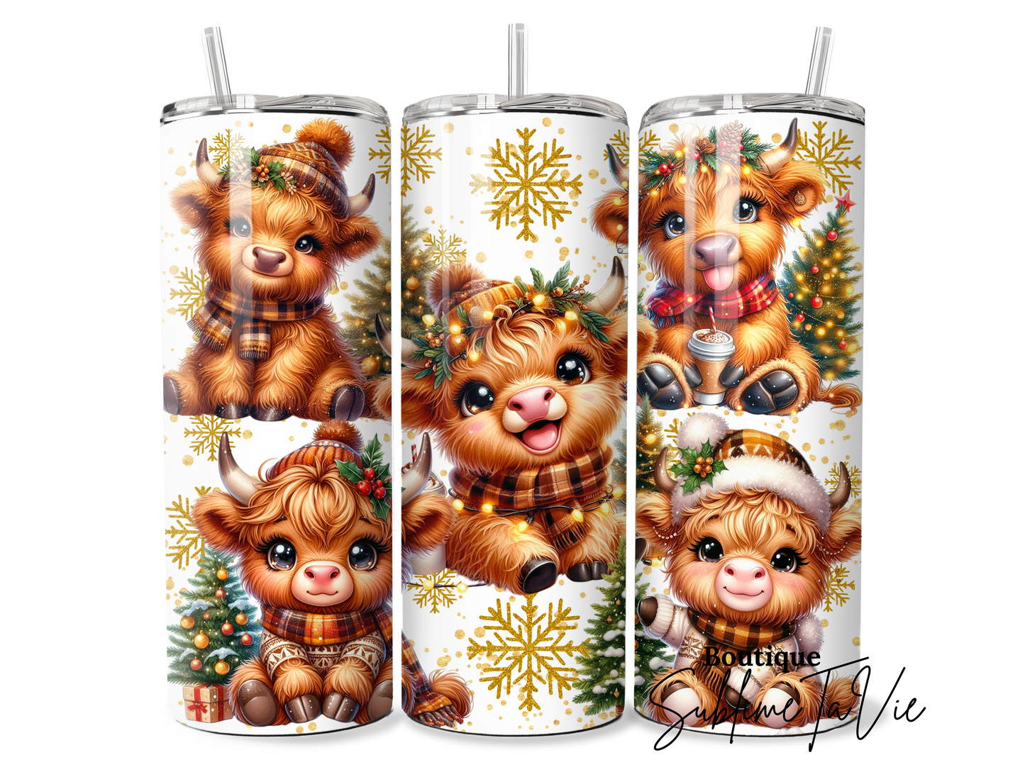 Tumbler vache noël