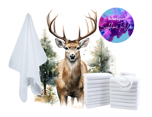 Serviette de cuisine cerf