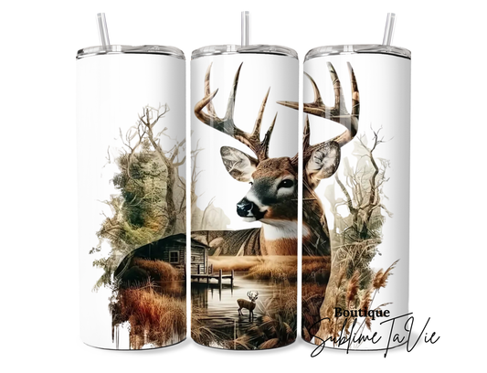 Tumbler cerf nature