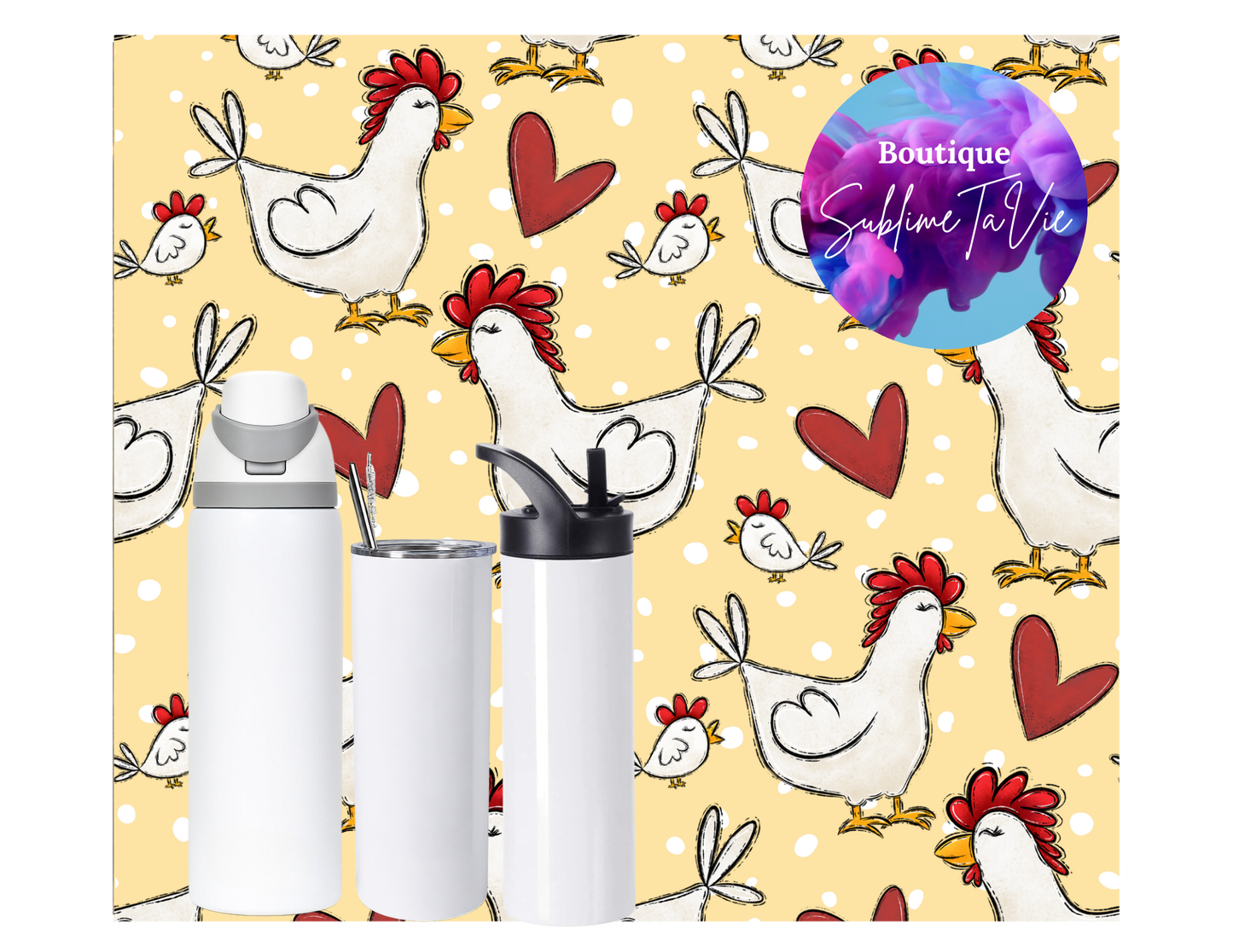 Tasse isotherme poule
