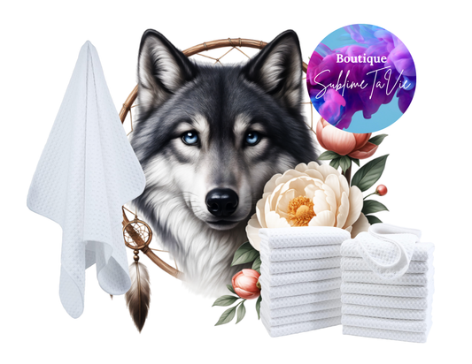Serviette de cuisine loup