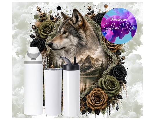 Tasse isotherme loup