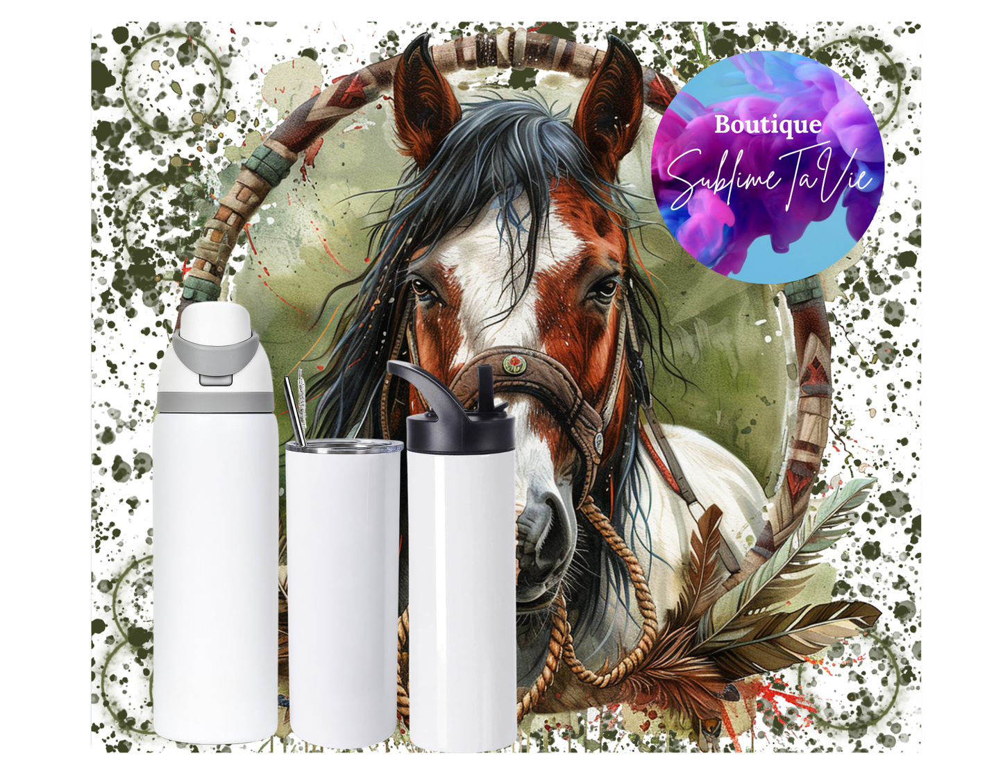 Tasse isotherme cheval