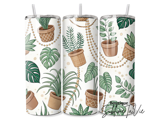 Tumbler plantes aesthetique