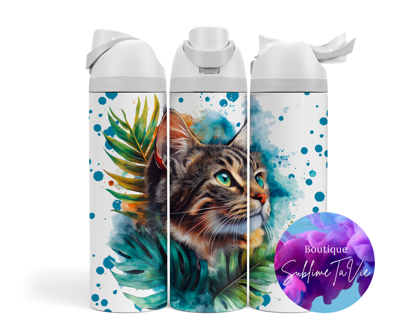 Tasse isotherme Owa - Chat tabby