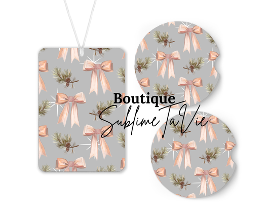 Désodorisants et sous verres de voiture boucles