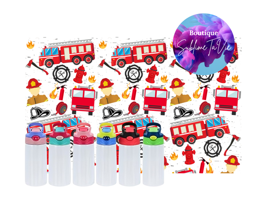 Tasse isotherme enfant pompiers