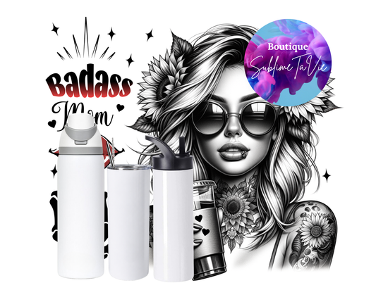 Tasse isotherme Badass mom