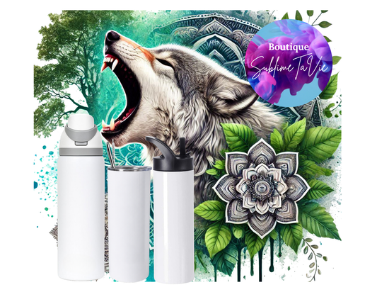 Tasse isotherme loup