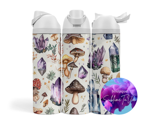 Tasse isotherme Owa - cristaux et champignons