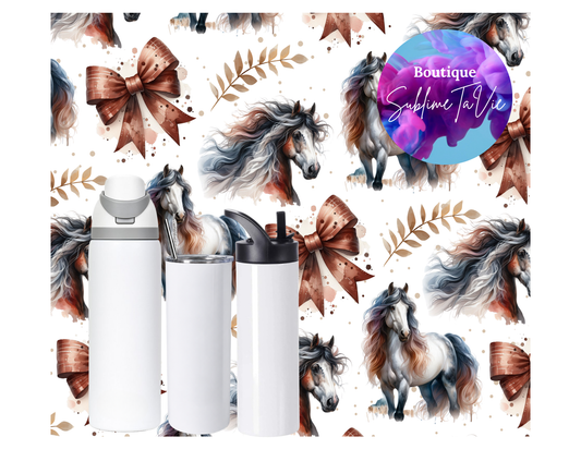 Tasse isotherme cheval bouclés