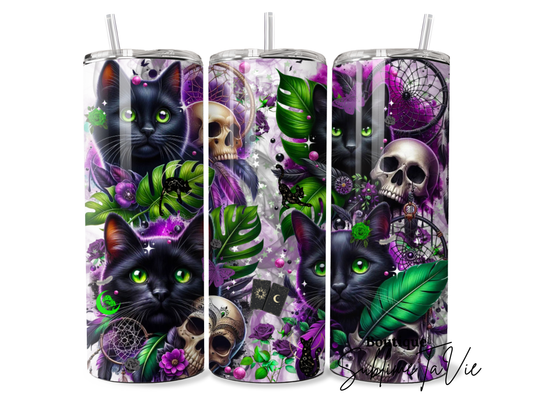 Tumbler chat noir skull