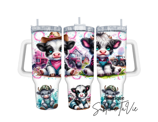 Tumbler 40oz petite vache