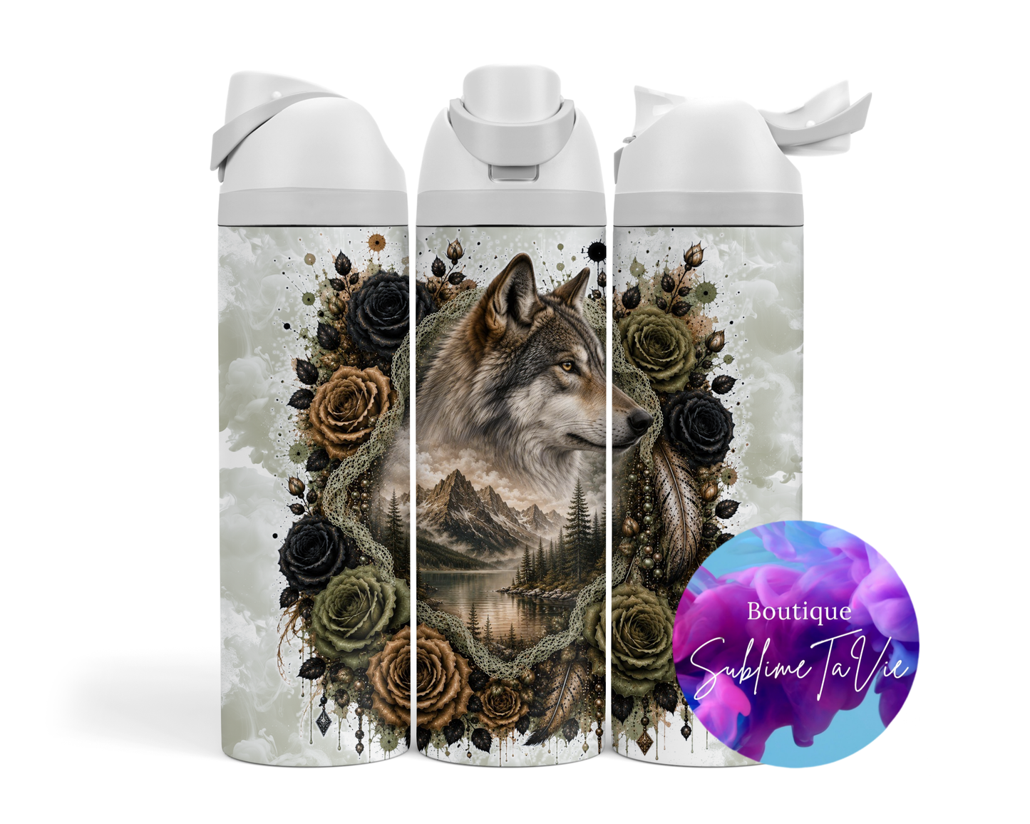 Tasse isotherme Owa - Loup magnifique