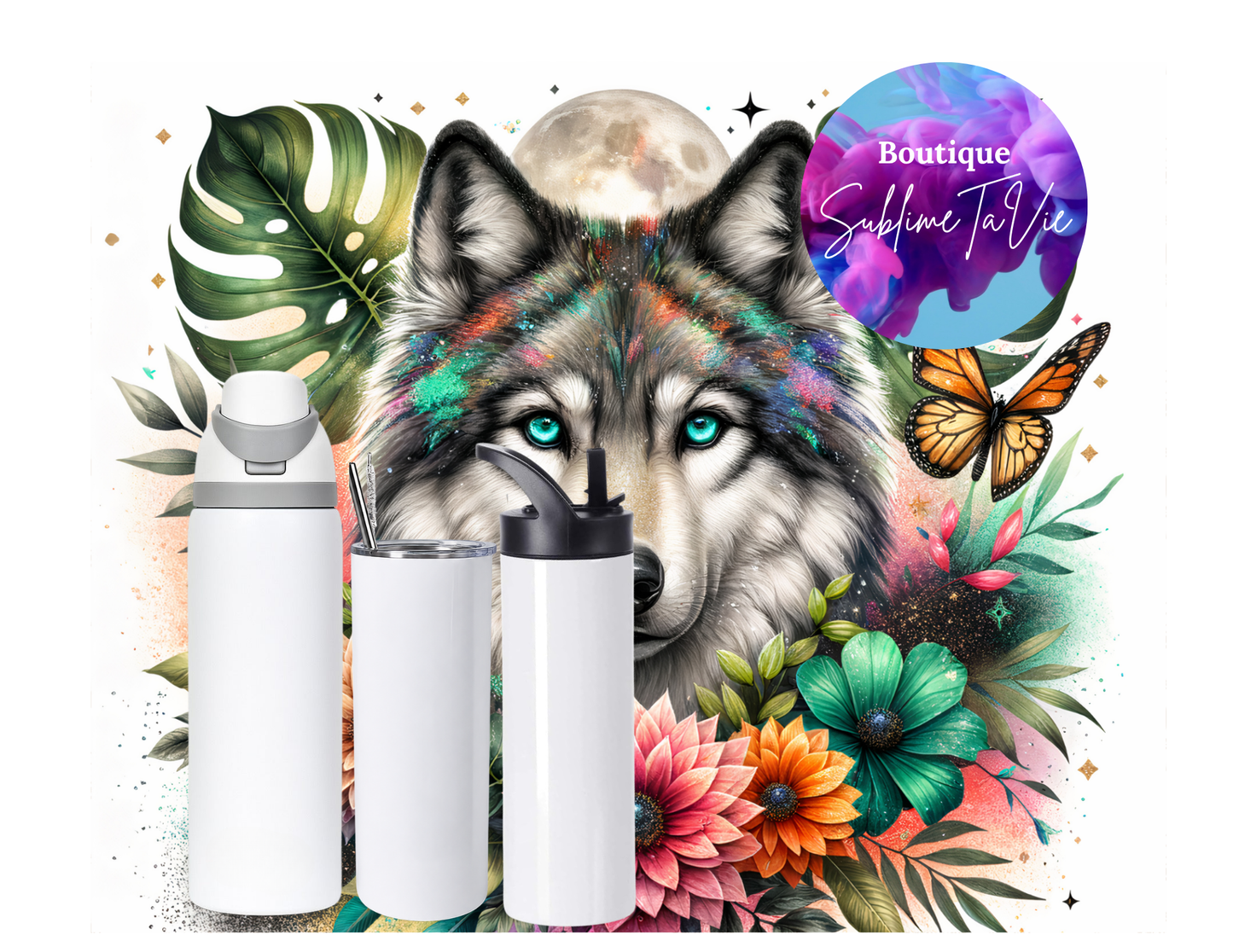 Tasse isotherme loup