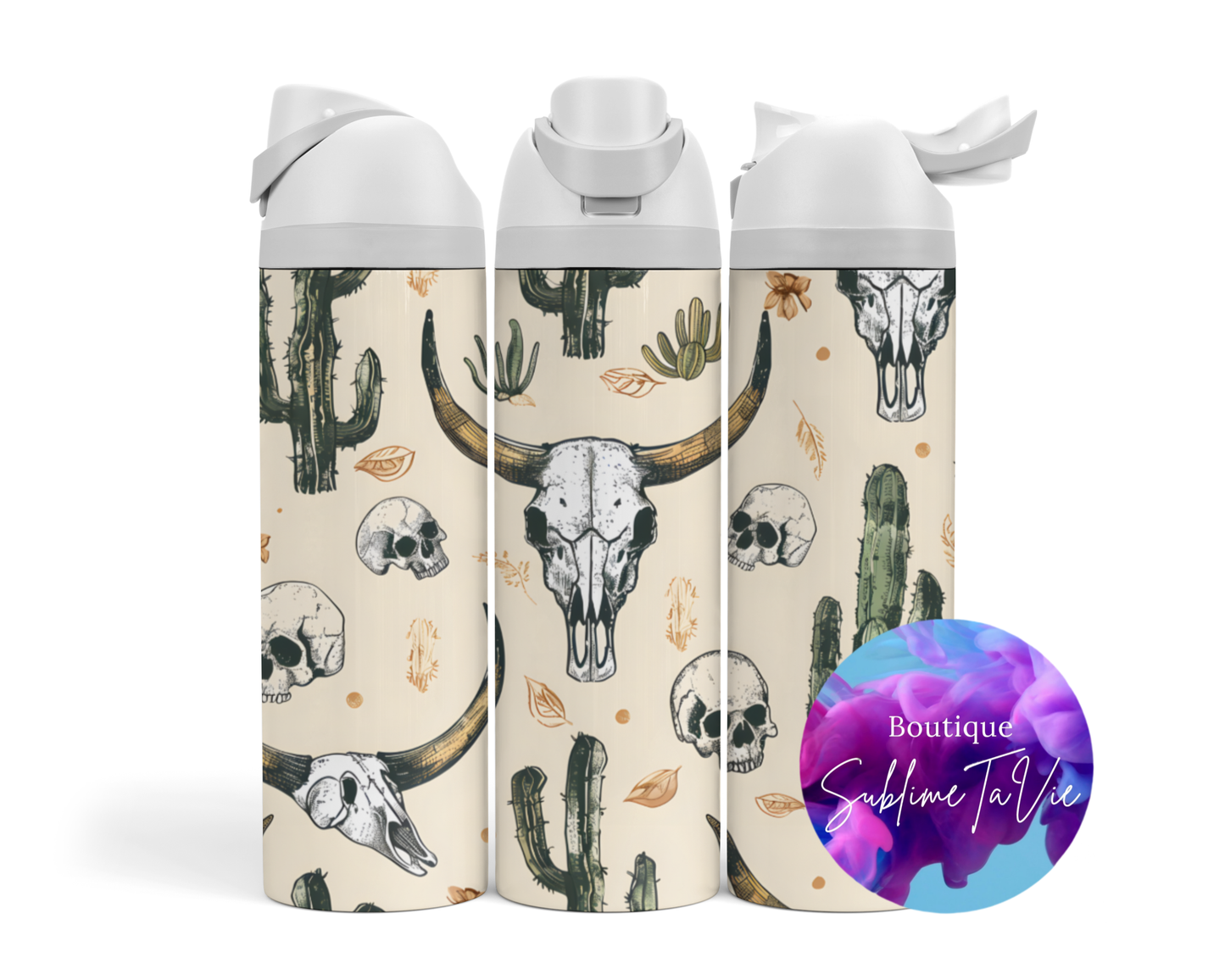 Tasse isotherme Owa - crâne & cactus