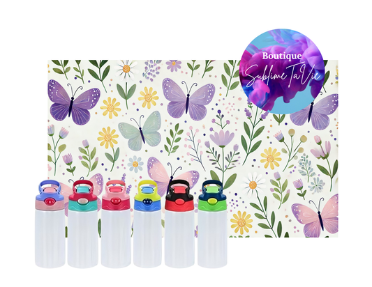 Tasse isotherme enfant papillon