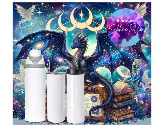 Tasse isotherme lune dragon livre