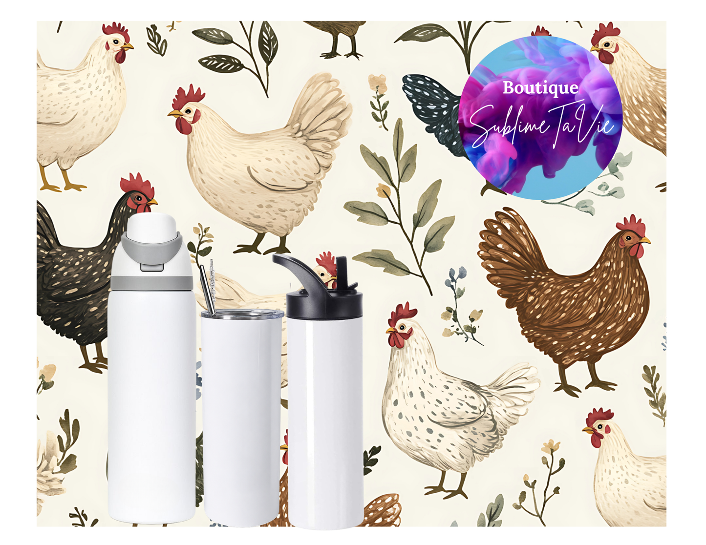 Tasse isotherme poule
