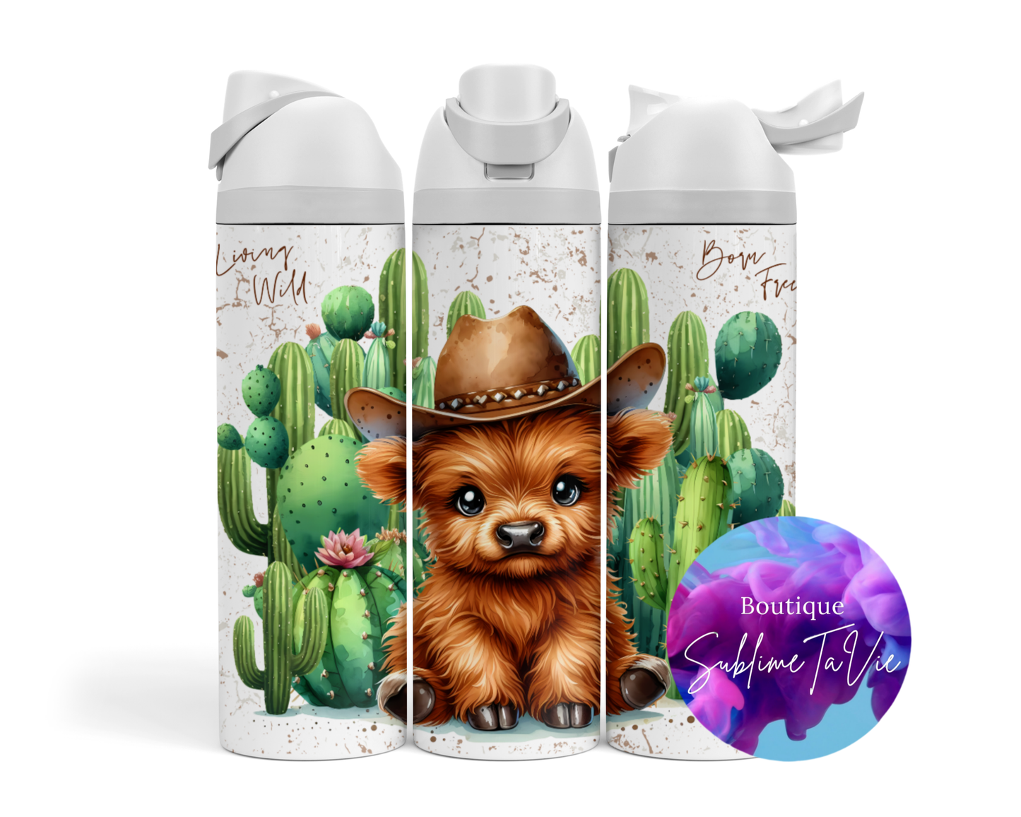 Tasse isotherme Owa - vache Highland cowboy