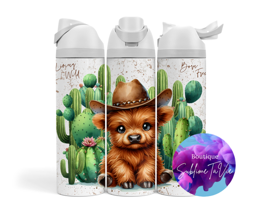 Tasse isotherme Owa - vache Highland cowboy