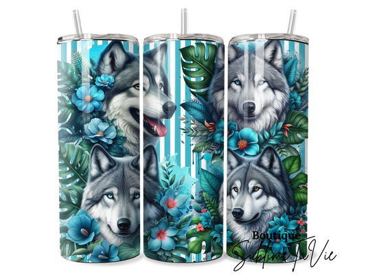 Tumbler loup gris