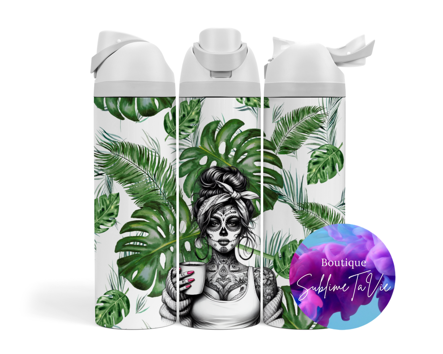 Tasse isotherme Owa - skull plante