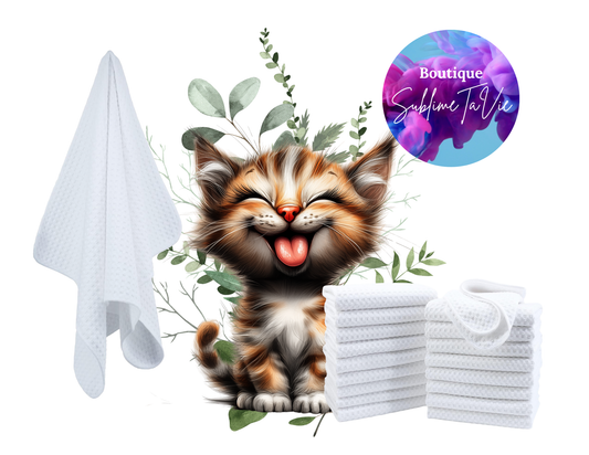 Serviette de cuisine chat