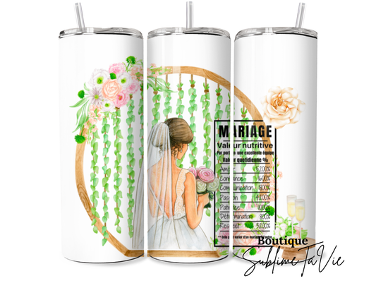 Tumbler mariage